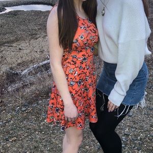 🌟3/$25🌟 orange and blue floral dress